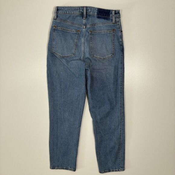 Abercrombie & Fitch Women's Blue Jeans Size 26/2 The Mom High Rise Curve Love - Picture 4 of 14